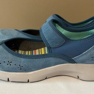 DANSKO Emma blue suede mary jane shoes 41